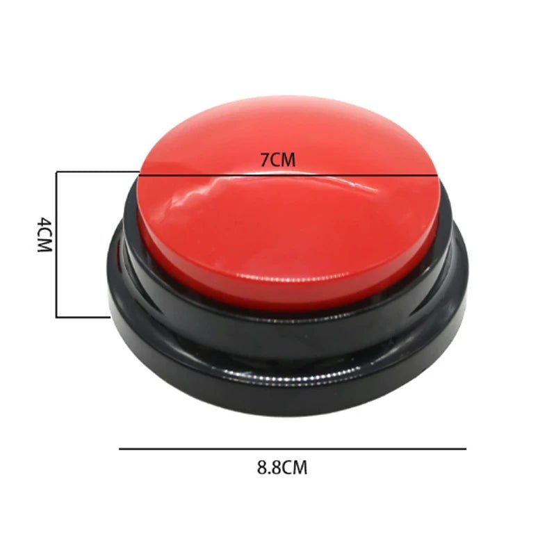 Voice Recording Button Pet Toys Dog Buttons for Communication Pet Training Buzzer Recordable Talking Button Intelligence Dog Toy - Lily.sg Global Shopping