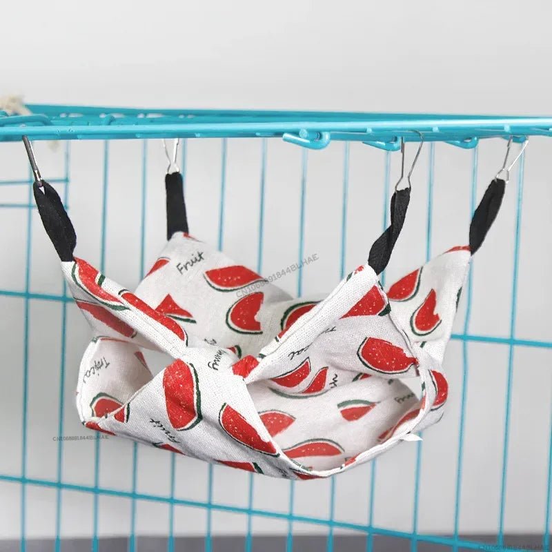 Warm Plush Hamster Hammock Small Animal Double - layer Thicken Sleeping Bag Nest Pets Rat Squirrel Hanging Cage House - Lily.sg Global Shopping