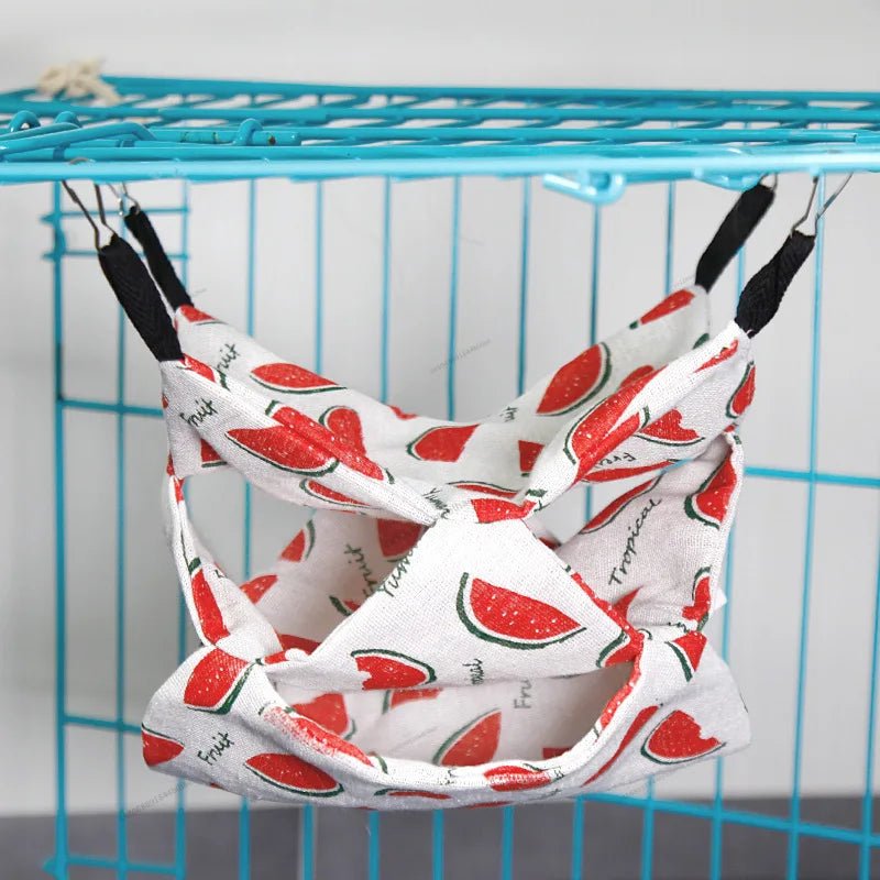 Warm Plush Hamster Hammock Small Animal Double - layer Thicken Sleeping Bag Nest Pets Rat Squirrel Hanging Cage House - Lily.sg Global Shopping