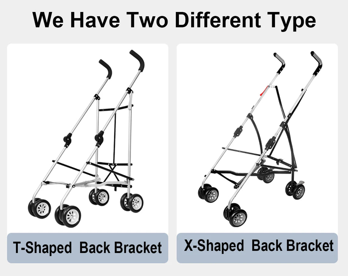 Winter Pet Stroller Frame For Car Seat Bag Simple Foldable Trolley Transport Multifunction Cat Dog Stroller - Lily.sg Global Shopping