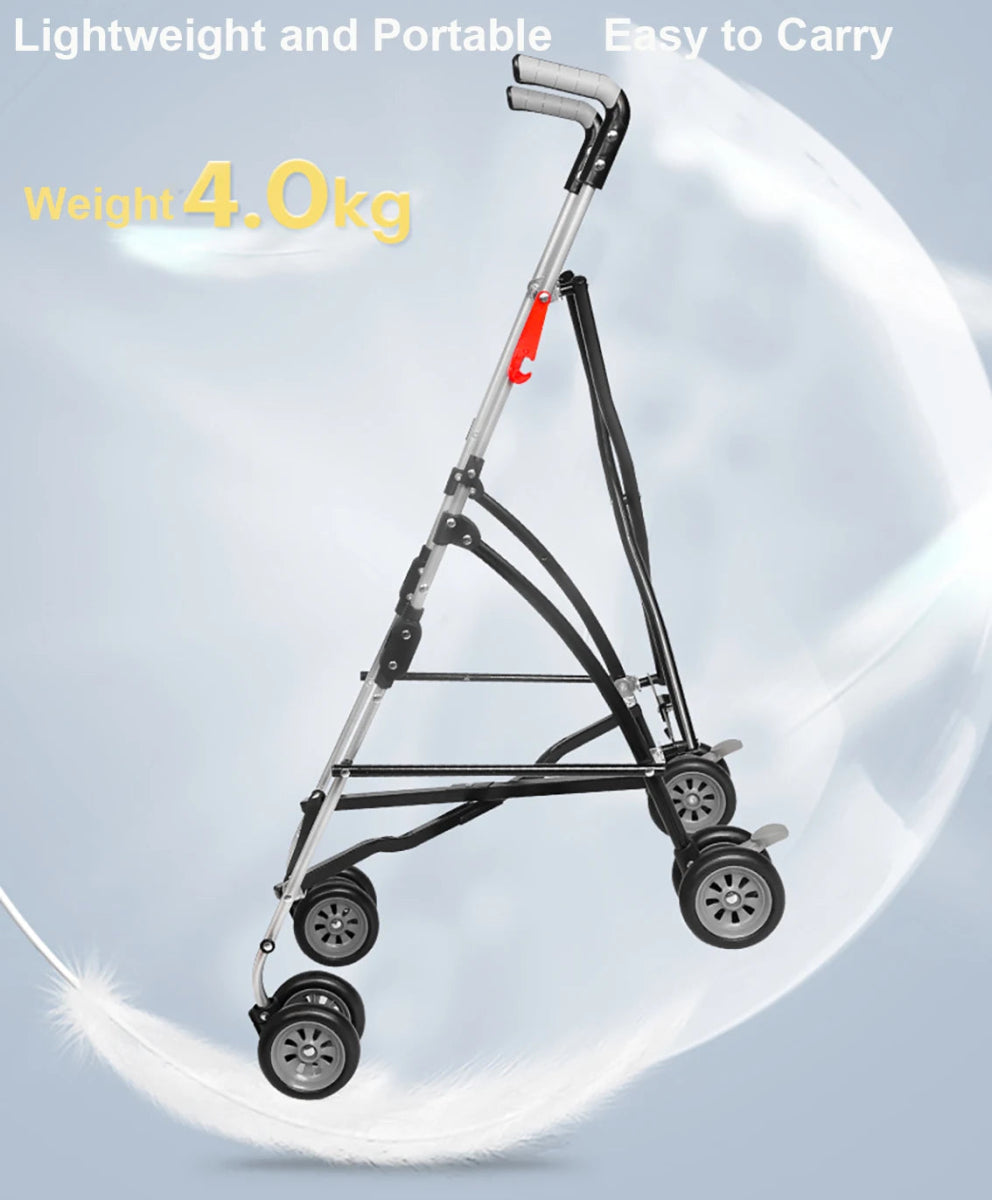 Winter Pet Stroller Frame For Car Seat Bag Simple Foldable Trolley Transport Multifunction Cat Dog Stroller - Lily.sg Global Shopping