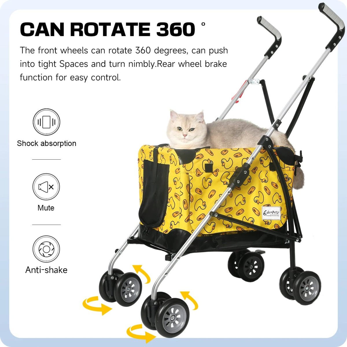 Winter Pet Stroller Frame For Car Seat Bag Simple Foldable Trolley Transport Multifunction Cat Dog Stroller - Lily.sg Global Shopping